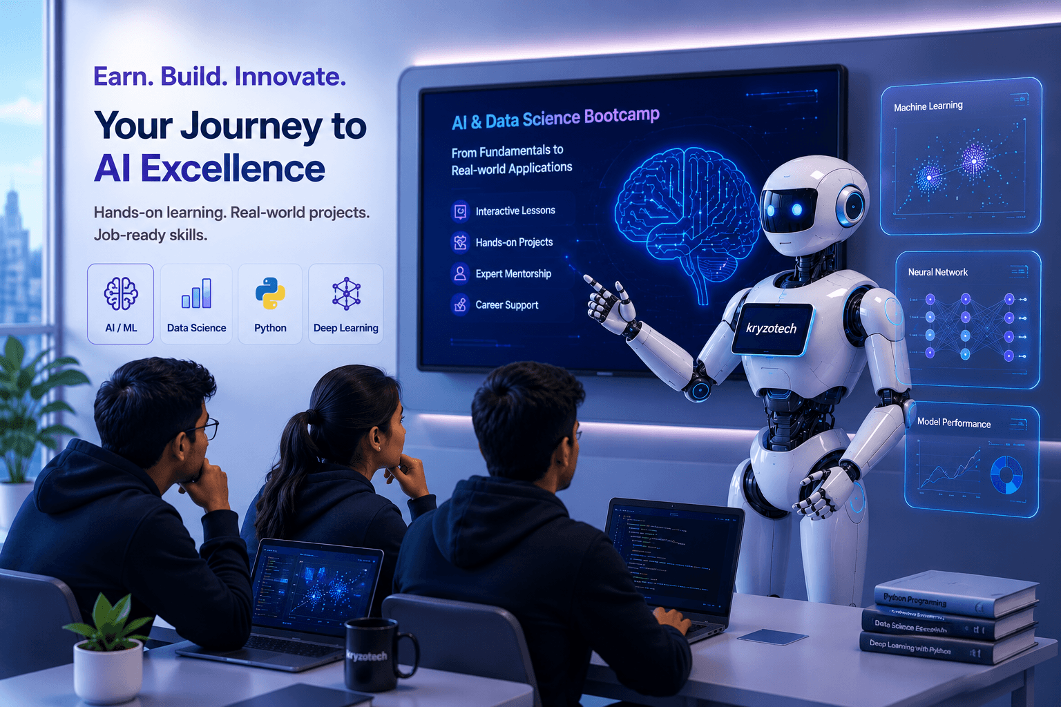 AI and data science bootcamp at Kryzotech